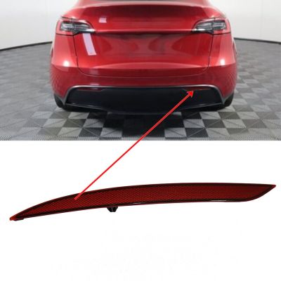 แผ่นสะท้อนแสงรถยนต์สำหรับรถรุ่น Tesla รุ่น Y สีเทา149581700C ไฟท้ายรถยนต์สะท้อน1ชิ้นใหม่เอี่ยมอุปกรณ์เสริม