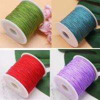 【YD】 120meters roll 0.8mm Rope Rattail Polyester Cords String Chinese Knot Cord Jewelry Making Supplies