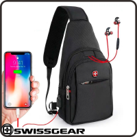 กระเป๋าสะพายหลัง SwissGear สำหรับผู้ชาย กระเป๋าสะพายหลังมัลติฟังก์ชั่น กระเป๋าสะพายคู่ กระเป๋าสะพายคู่ กระเป๋าสะพายคู่