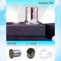 ตัวยึดกระจกกันแกว่ง Stainless 304 ตัวร้อยท่อ กันแกว่ง ข้อยึดท่อกลม รุ่น TK 900N