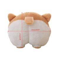 Universal Cute Soft Corgi Butt Shape Pillows Car Headrest Neck Rest Auto Neck Safety Cushion 40GF