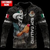 2023 style PLstar Cosmos 3Dprinted Newest Skull Mexico Rooster Custom Name Harajuku Streetwear Unique Unisex Funny Hoodies/Sweatshirt/Zip 1