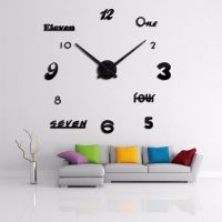 [COD] AliExpress hot style creative wall clock decoration living room personality acrylic diy mirror