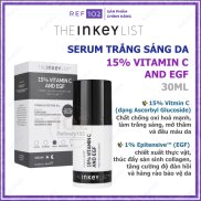 Serum trắng sáng da The INKEY List 15% Vitamin C and EGF Brightening Bill