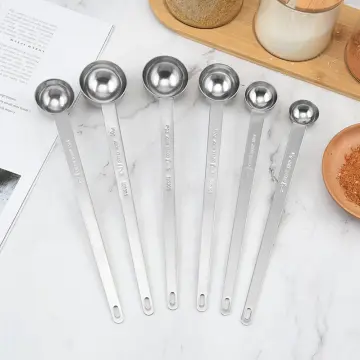 TureClos Measuring Spoon Stainless Coffee Milk Powder Teaspoon