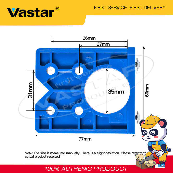 vastarชุดไกด์สำหรับเจาะประตูงานไม้-บานพับแบบใช้เจาะรูขนาด35มม-เครื่องมืออุปกรณ์เสริมสำหรับตู้ใส่บานพับประตูไกด์บานพับ-เพียง1-xตัวเจาะรูบานพับ