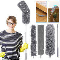 Microfiber Duster Kit 100in with Reusable Bendable Fiber Dusters and Gap Dust Brush with Extension Pole Clean Tools Accessories