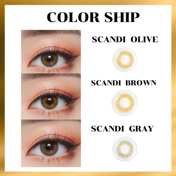 scandi-brown-gray-olive-by-gaezz-secret-คอนแทคเลนส์-contact-lens-มีค่าสายตา-0-00-ถึง-10-00-แถมฟรีตลับ