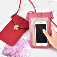 ☌﹍ Hasahing Womens Shoulder Bags Touch Screen CellPhone Purse Handbags Crossbody Bags RFID Smartphone Wallet Card Pocket