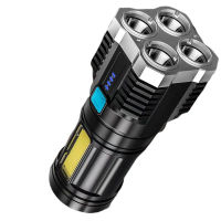 LED Flashlight Super Bright Waterproof Handheld Flashlight Camping Accessories for Camping Outdoor Portable Lighting 136x50mm