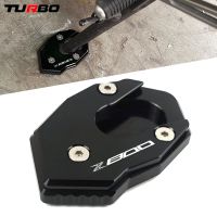 บำบัดซึ่งแตกต่างกันไปสำหรับ Kawasaki Z800 2013-2016 Z 800อลูมิเนียม CNC รถจักรยานยนต์คุณภาพสูงอุปกรณ์เสริมตัวขยายสำหรับตั้งด้านข้างขาตั้งขยายขนาด