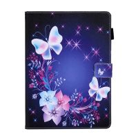 for IPAD PRO11/IPADAIR4 10.9 Protective Cover Flip Cover with Card Slot Bracket Leather Protective Shell Magic Butterfly