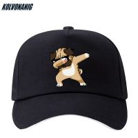 2021 Summer New Sun Hat Dabbing Cat&amp;Dog Graphic Animal Printed Man&amp;Women Baseball Caps Unisex Cotton Adjustable Snapback Caps