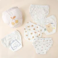 New Baby Diapers 2Pcs Toilet Training Pants Cotton Reuseable Prevent Side Leakage Baby Cloth Underwear For 8-18 Kg Babies