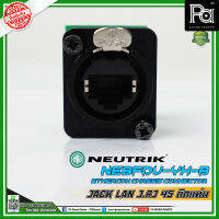 NEUTRIK NE8EDV-YK-B Jack lan J.RJ 45 ติดแท่นตัวเมีย Neutrik NE8FDV-YK-B NE8FDV-YK-B RJ45 Data Connector EtherCon D Series 8P8C RJ45 Socket, straight Black