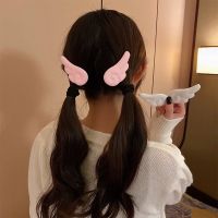 Sweet Cute Angel Wing Plush Hairpin Children Girl Hair Clip Accessories Barrettes Hairgrip Headdress Headwear Hairclip Ornaments