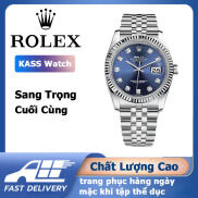 Đồng Hồ Rolex Nam La Mã Size Mặt Gắn Huy Hiệu Có Lịch Ngày