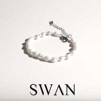 SWAN - Mini Baroque Pearl Bracelet กำไลเงินแท้ มุกแท้ มุกบารอค มุกน้ำจืด