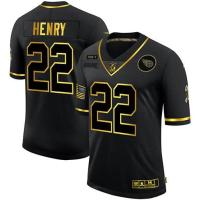 New Arrival Hot Estar Tennessee Titans Nfl Football Jersey Henry Tshirt Pay Tribute Jersey Black Gold Sport Top Tee Unisex Plus Size s High Quality เสื้อกีฬาชาย เสื้อฟุตบอล เสื้อบอลวินเทจ ชุดฟุตบอลผู้ชาย เสื้อกีฬาชายคอปก