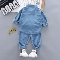 Boys Set2020New Korean Style Handsome Childrens Clothes2Western Style3Year-Old Baby Boy Spring Clothing Little Kids Two-Piece Suit Tide