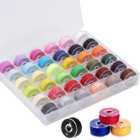 SHWAKK Multicolor ด้ายสิ่งของจักรเย็บผ้า Bobbins ด้วยด้ายสำหรับจักรเย็บผ้าผ้าควิลท์อุปกรณ์เย็บผ้า