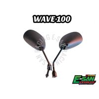 WB wave100 กระจกมองข้าง กระจกมองหลัง ฮอนด้าเวฟ 100 ขาดำ ขายเป็นคู่ Wave 100 สินค้าตรงปก (ถ่ายวิดีโอก่อนแกะด้วยครับ)