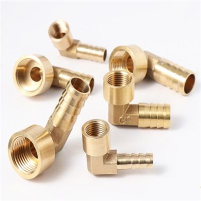 Brass Hose Barb Fitting Elbow 6mm 8mm 10mm 12mm 16mm To 1/4 1/8 1/2 3/8 quot; BSP Female Thread Barbed Coupling Connector Joint Adapt