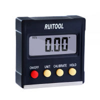 Digital display angle ruler with magnetic inclinometer angle measuring level high precision protractor universal tool