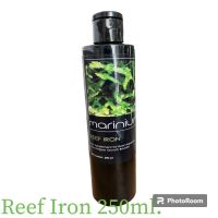 Marinium Reef Iron 250ml. มารีเนี่ยม น้ำยา แร่ธาตุ สำหรับเพิ่มปริมาณธาตุเหล็กในตู้ปลาทะเล สำหรับสาหร่ายขนาดเล็ก แพลงค์ตอนพืช และปะการัง 1 ฝา (10 ml.) ต่อน้ำ 190 ลิตร