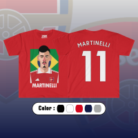 PSMเสื้อลายนักฟุตบอล Gabriel Martinelli เนื้อผ้าพรีเมี่ยม สีไม่ตก ไม่ลอก ไม่ย้วย