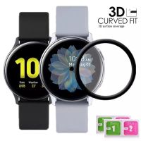 20D Screen Protectors Glass For Samsung Galaxy Watch Active 2 40mm 44mm Full Cover Curved Edge Protective Film Scratch Resistant