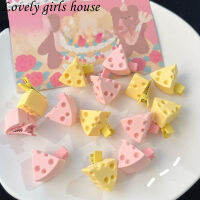 【♡Lovely girls house♡】กิ๊ฟติดผมลายการ์ตูนชีสขนาดเล็กแสนหวานสไตล์ Ins สำหรับผู้หญิงหญิงสาวเค้กกิ๊บปากเป็ดเด็กชุดชั้นในยอดนิยม