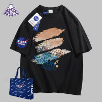 VUNC เสื้อยืดคู่แบบลำลองคอกลมเสื้อแขนสั้นสบาย