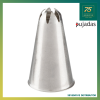 PUJADAS หัวบีบครีมสแตนเลส แบบแฉกรูปดาวปลายงุ้มเข้า PUJ1-812.003