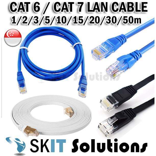 【Ready Stock】 D26 ★ Cat 6 / Cat 7 ★ LAN Networking Flat /Round