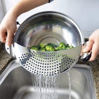 【CC】 Pot Strainer Pan Drainer Draining Pasta Spaghetti Practical