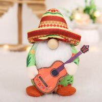 Gnome Plush ตกแต่งน่ารักดนตรี Dwarf เครื่องประดับตุ๊กตา Faceless ตุ๊กตาคู่สำหรับ Home เทศกาลเม็กซิกัน Carnival Decor หรือ Gift