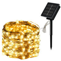 32M 300 LED Solar Strip Light Home Garden Copper Wire Light String Fairy Outdoor Solar Powered Christmas Party Decor.