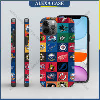 NHL All Team เคสโทรศัพท์สำหรับ iPhone 14 Pro Max / iPhone 13 Pro Max / iPhone 12 Pro Max / iPhone 11 Pro Max / XS Max / iPhone 8 Plus / iPhone 7 plus ฝาครอบเคสป้องกันหนังแกะป้องกันการตก KDD2WB