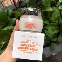 ? ครีมหน้าสด LABEL YOUNG Vitamin milk Whtening cream 55ml. [เปลี่ยน คืน ฟรีไม่มีค่าใช้จ่าย]