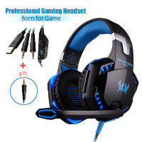 G2000 Gaming Headset Deep Bass Stereo Casque หูฟังแบบมีสายเรืองแสงหูฟังพร้อมไมโครโฟนสำหรับ PS5 PS4 X PC แล็ปท็อป