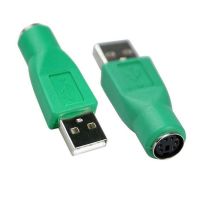 1/2/5pcs PS / 2 Female To USB Male Adapter Converter For Keyboard Mouse USB Male To PS2 Mini Din 6 Pin Female