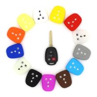 【2023】Silicone Rubber Car Key Cover Case for Toyota Corolla Camry 2014 2015 Remote Keys