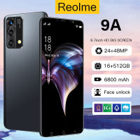 โทรศัพท์มือถือ Realme 9A เครื่องใหม่ เต็มหน้าจอ 6.7 นิ้ว สมาร์ทโฟน 4G/5G มือถือถูกจริงๆ ใส่ได้2ซิม Android11.0 กล้อง HD ถ่ายรูปสวย ปลดล็อคด้วยใบหน้า เล่นเกม โทรศัพท์รองรับแอปธนาคาร ระบบนำทาง GPS บลูทูธ ใช้งานได้เร็ว