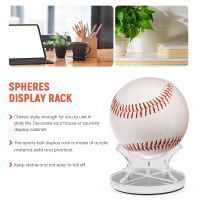 3 Pieces Acrylic Small Ball Stand Holder Sport Ball Display Rack for Baseball Golf Softball Tennis Ball