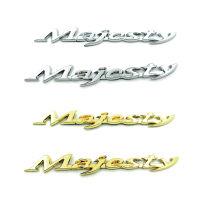 รถจักรยานยนต์ถังแก๊สสัญลักษณ์การใช้ Badge Magna Letter พลาสติก Decals สำหรับ Yamaha Majesty 250 400 YP250 YP400 Goldchrome สติกเกอร์ชุด