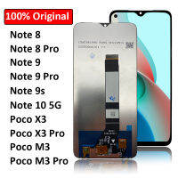 Original จอแสดงผล LCD Touch Screen สำหรับ Xiaomi Redmi หมายเหตุ8 9 9S 10 5G 9T /Poco M3 X3 Pro LCD Digitizer Assembly Replacement Part