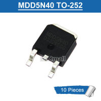 10ชิ้น TO252 MDD5N40 5N40 MDD MDD5N40RH ไปที่-252 SMD 5A/400V MOSFET ทรานซิสเตอร์ใหม่แบบดั้งเดิม IC