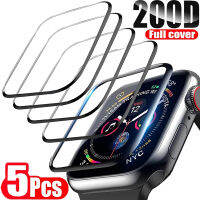 5PCS Screen ProtectorสำหรับApple Watch 7 6 SE 5 4 8 40มม.41มม.42มม.44มม.45มม.38มม.เซรามิคฟิล์มสำหรับIWatch Ultra 49มม.ไม่ใช่แก้ว-sdfewsfewww