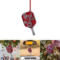 Christmas Wooden Pickle Racket Decorations For Home Christmas Unique Gifts Xmas Tree Hanging Pendant Decor New Year 2024 Gifts Christmas Ornaments